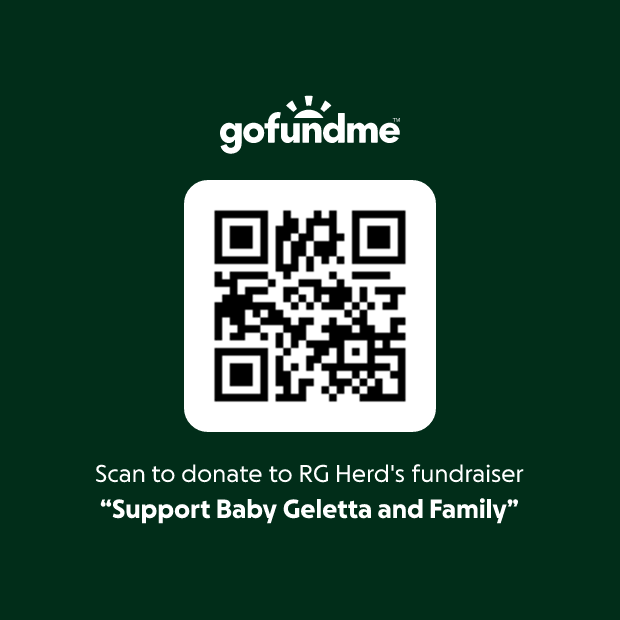 QR code for the Baby Geletta and family GoFundMe